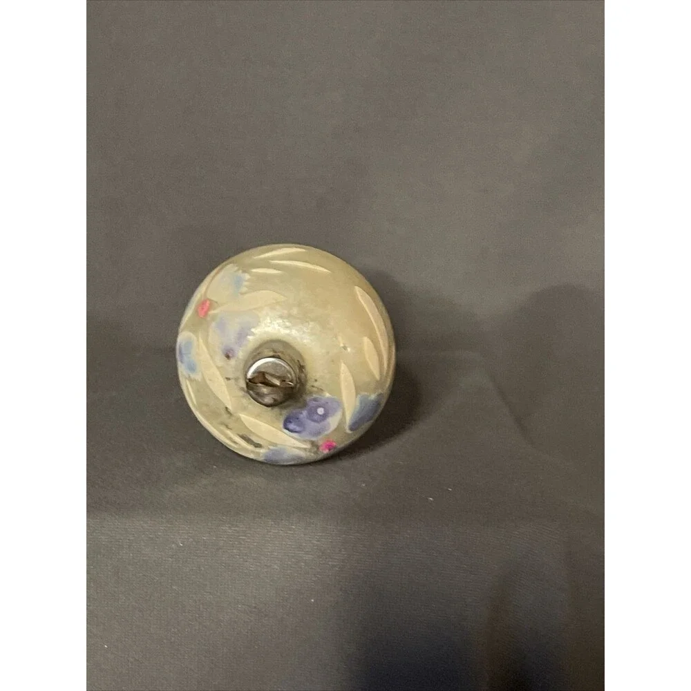 Vintage Christmas Mercury Glass Ornament Table Lamp Mushroom Hand-painted NICE